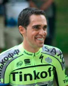 Foto de y ciclista Alberto Contador